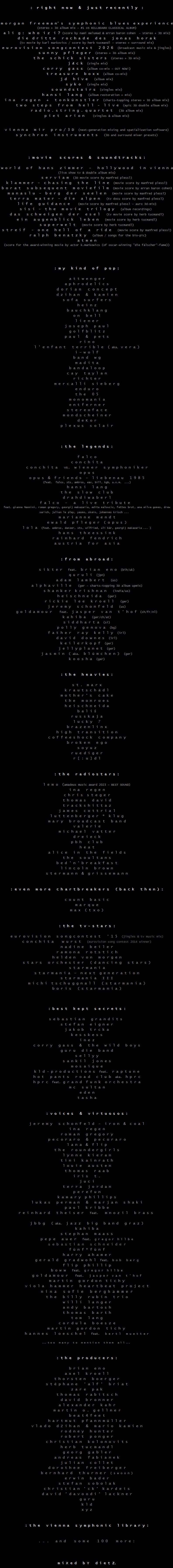 The List miXed bY dietZ